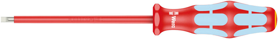 Wera 05022730001 3160 i VDE Insulated screwdriver for slotted screws, stainless, 0.6 x 3.5 x 100 mm