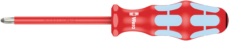 Wera 05022740001 3165 i PZ VDE Insulated screwdriver for Pozidriv screws, stainless, PZ 1 x 80 mm