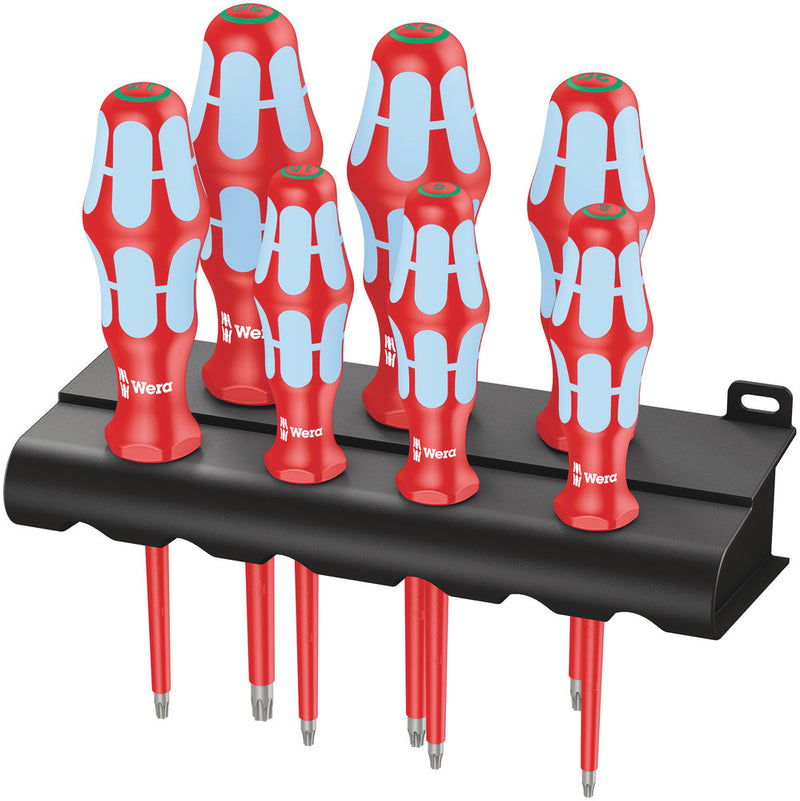 Wera 05022767001 3167 i/7 TORXÃ‚Â® Screwdriver set, stainless and rack, 7 pieces