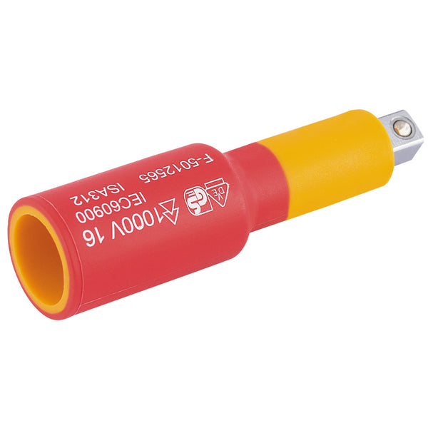 Draper 32042 VDE Approved Fully Insulated Extension Bar, 1/4" Sq. Dr., 50mm