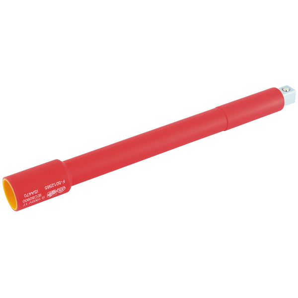 Draper 32144 VDE Approved Fully Insulated Extension Bar, 1/2" Sq. Dr., 250mm