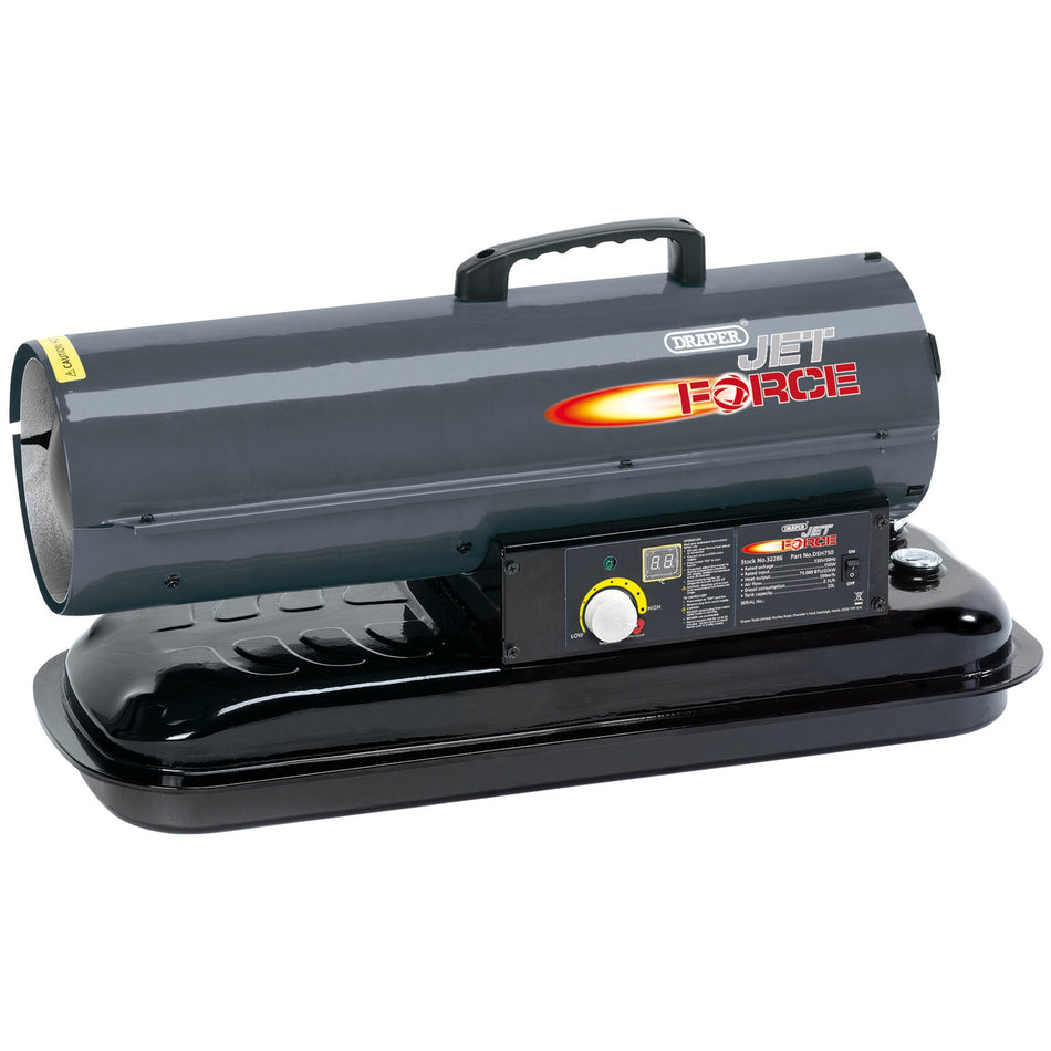 Draper 32286 Jet Force Diesel and Kerosene Space Heater, 75,000 BTU/22 kW