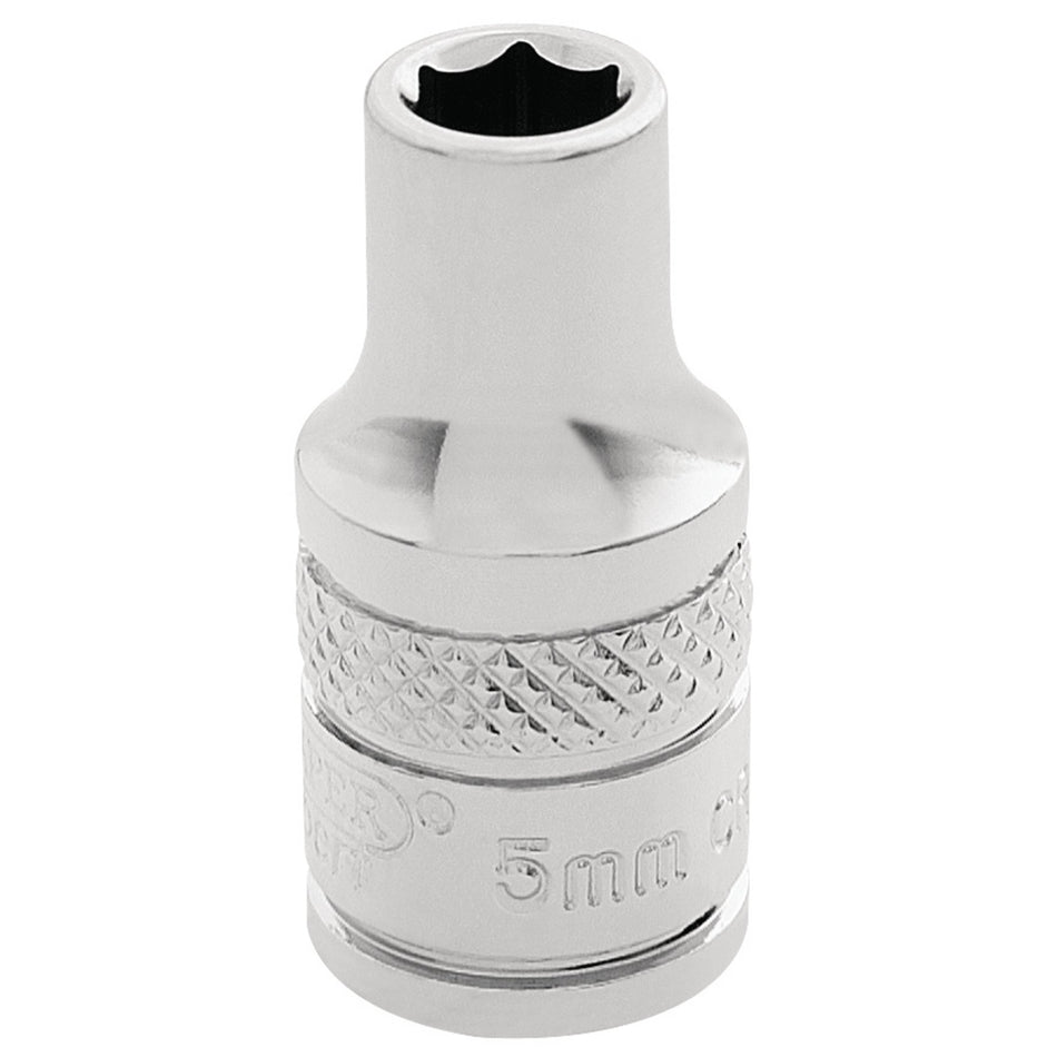 Draper 32427 HI-TORQ® 6 Point Socket, 1/4" Sq. Dr., 5.0mm