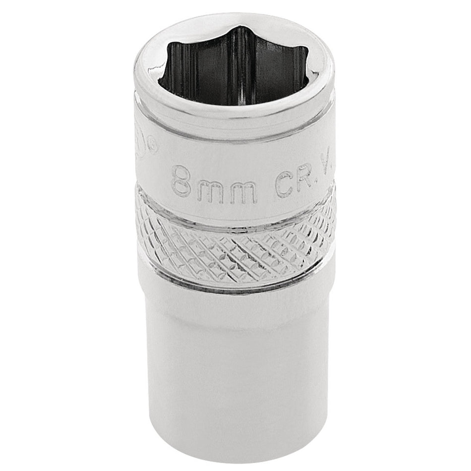 Draper 32536 HI-TORQ® 6 Point Socket, 1/4" Sq. Dr., 8mm