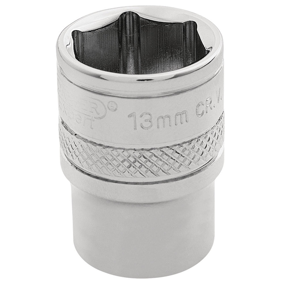 Draper 32633 HI-TORQ® 6 Point Socket, 1/4" Sq. Dr., 13mm