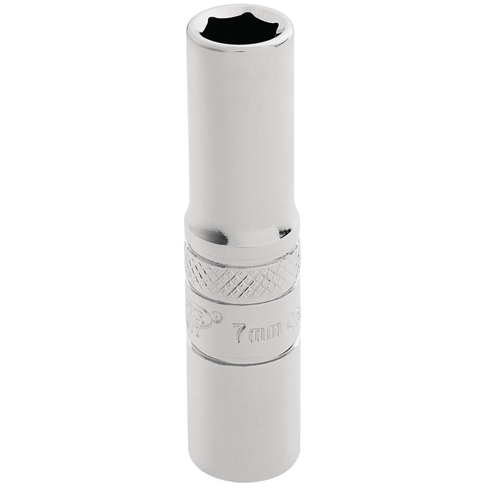 Draper 32661 HI-TORQ® 6 Point Deep Socket, 1/4" Sq. Dr., 7mm