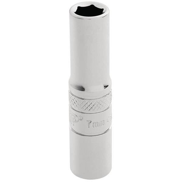 Draper 32661 HI-TORQ&#174; 6 Point Deep Socket, 1/4" Sq. Dr., 7mm