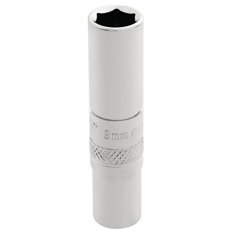 Draper 32675 HI-TORQ® 6 Point Deep Socket, 1/4" Sq. Dr., 8mm