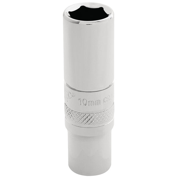 Draper 32761 HI-TORQ&#174; 6 Point Deep Socket, 1/4" Sq. Dr., 10mm