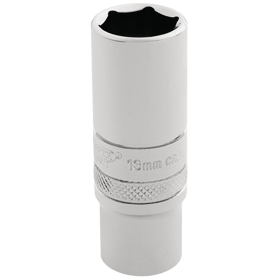 Draper 32762 HI-TORQ® 6 Point Deep Socket, 1/4" Sq. Dr., 13mm