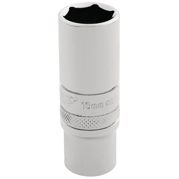 Draper 32762 HI-TORQ&#174; 6 Point Deep Socket, 1/4" Sq. Dr., 13mm