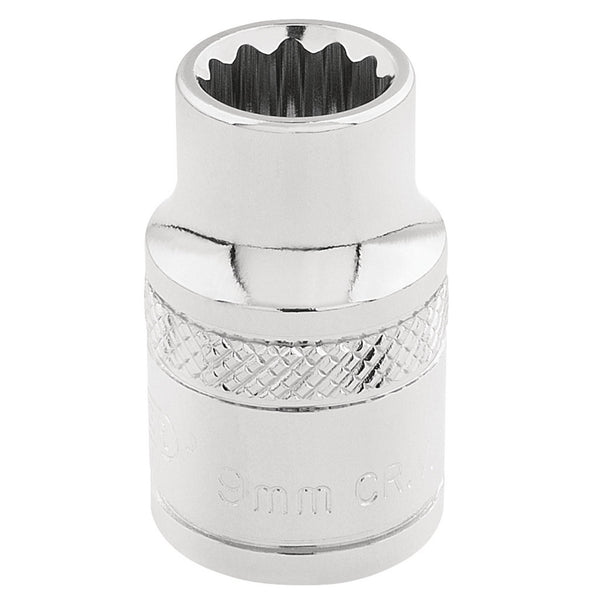 Draper 32769 HI-TORQ&#174; 12 Point Socket, 3/8" Sq. Dr., 9mm