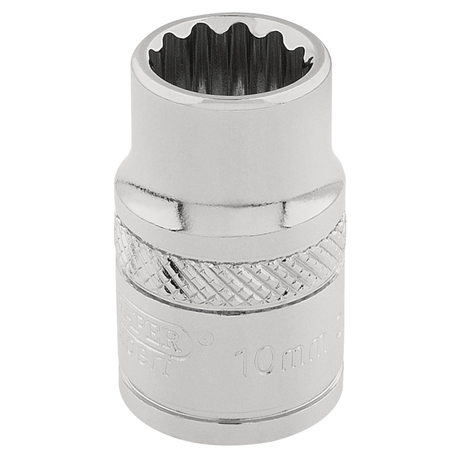 Draper 32770 HI-TORQ® 12 Point Socket, 3/8" Sq. Dr., 10mm