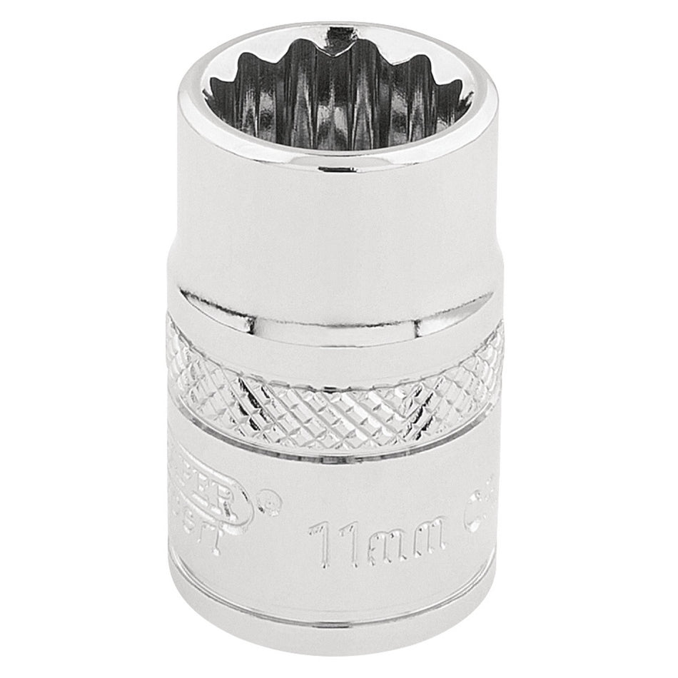 Draper 32771 HI-TORQ® 12 Point Socket, 3/8" Sq. Dr., 11mm