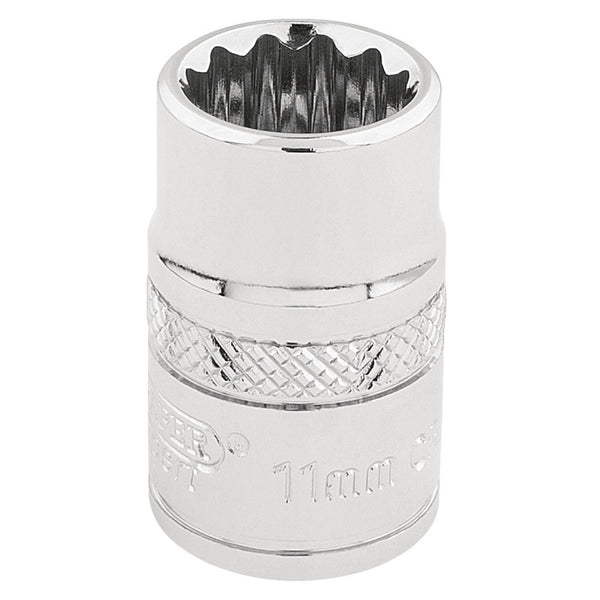 Draper 32771 HI-TORQ&#174; 12 Point Socket, 3/8" Sq. Dr., 11mm