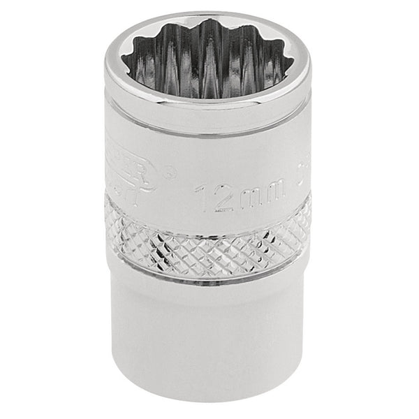 Draper 32772 HI-TORQ&#174; 12 Point Socket, 3/8" Sq. Dr., 12mm
