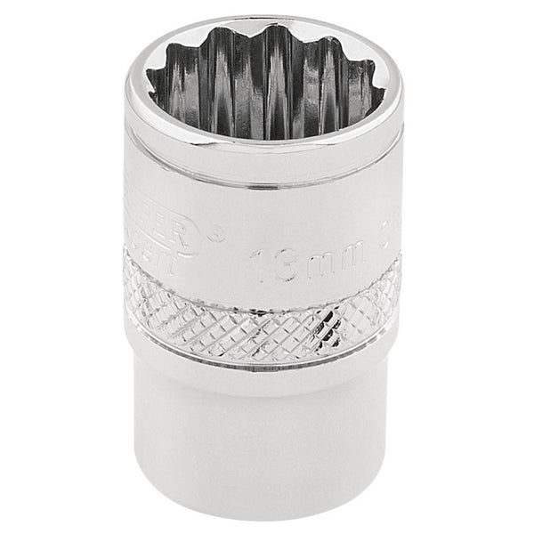 Draper 32776 HI-TORQ&#174; 12 Point Socket, 3/8" Sq. Dr., 13mm