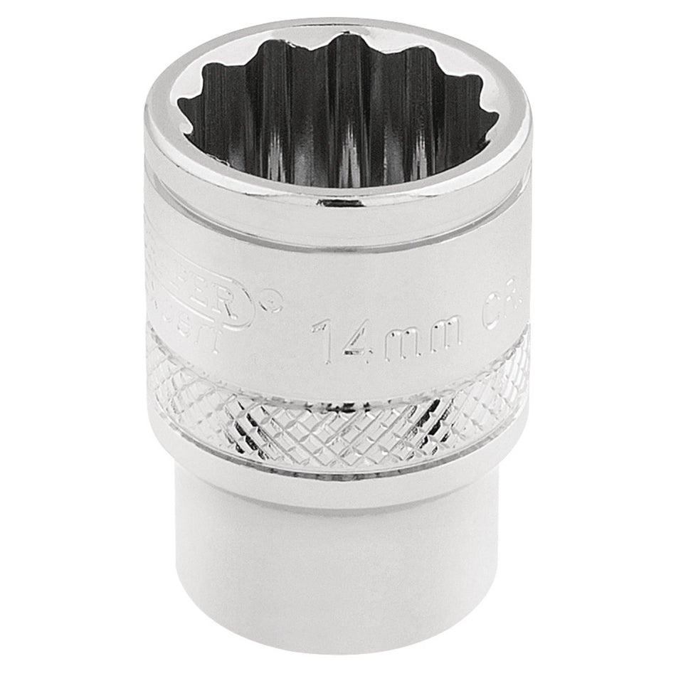Draper 32777 HI-TORQ® 12 Point Socket, 3/8" Sq. Dr., 14mm