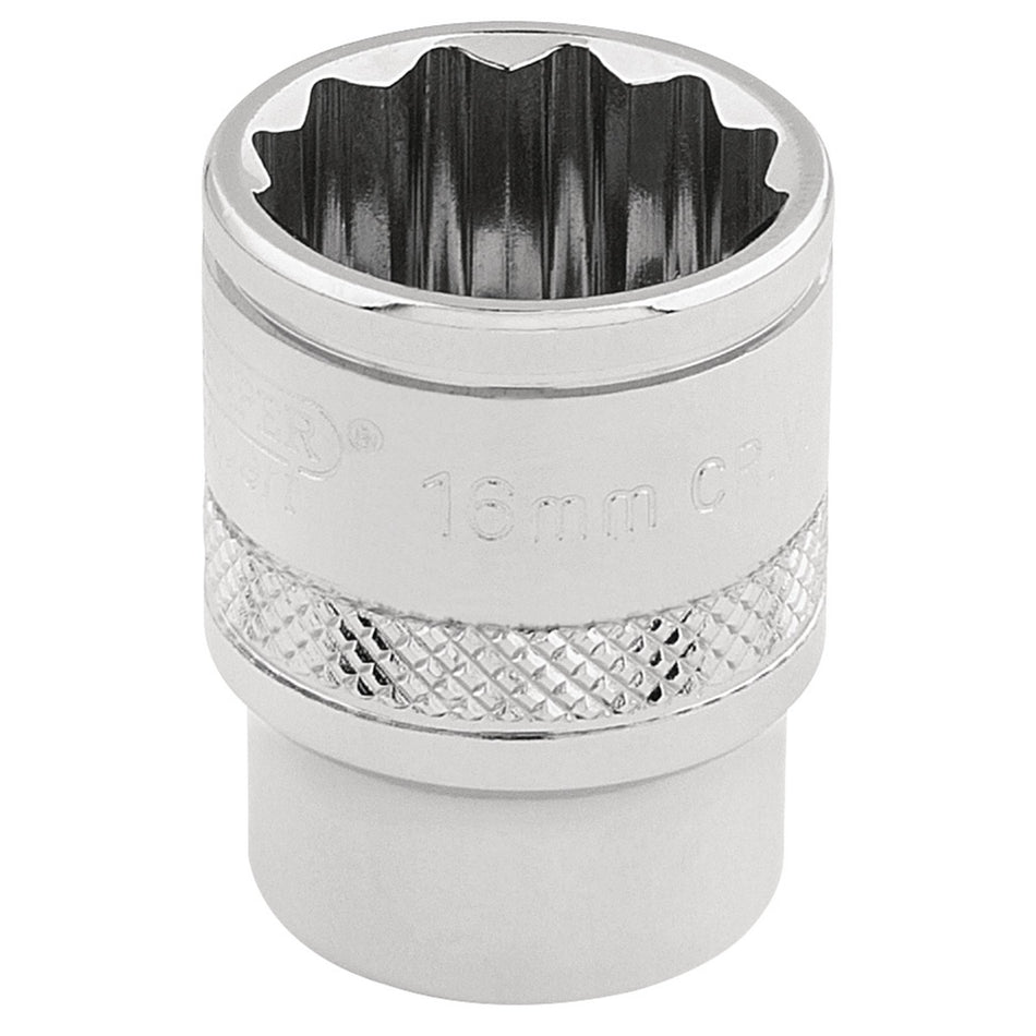 Draper 32780 HI-TORQ® 12 Point Socket, 3/8" Sq. Dr., 16mm