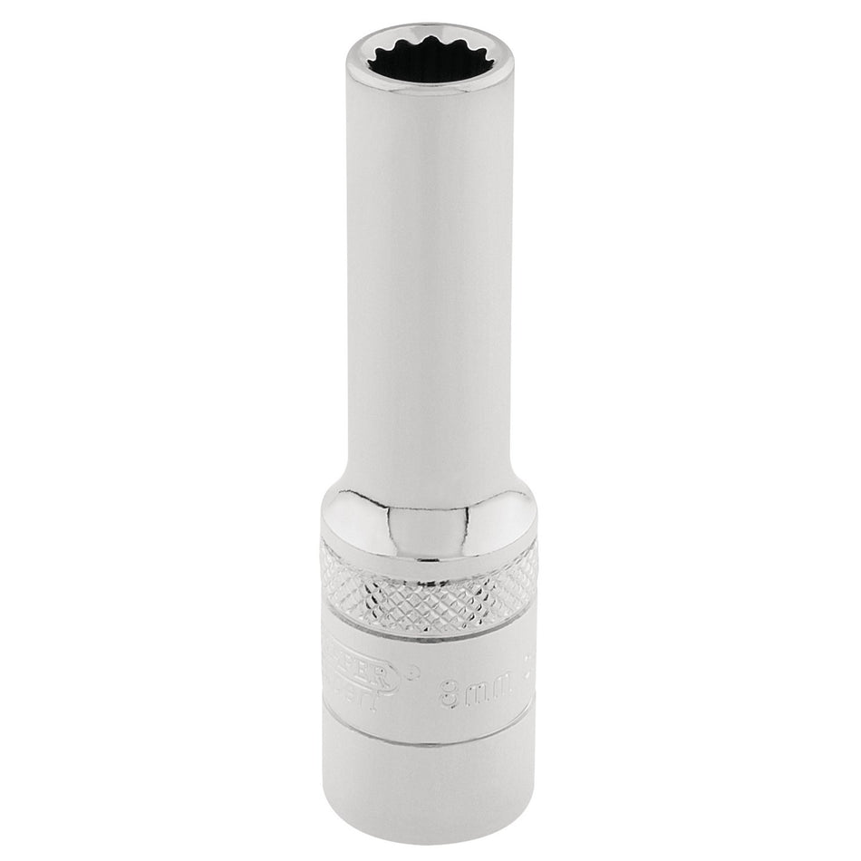 Draper 32818 HI-TORQ® 12 Point Deep Socket, 3/8" Sq. Dr., 8mm