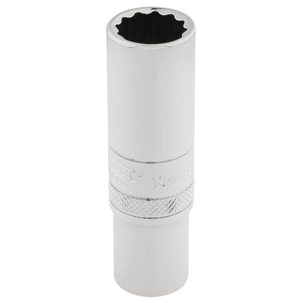 Draper 32822 HI-TORQ&#174; 12 Point Deep Socket, 3/8" Sq. Dr., 12mm