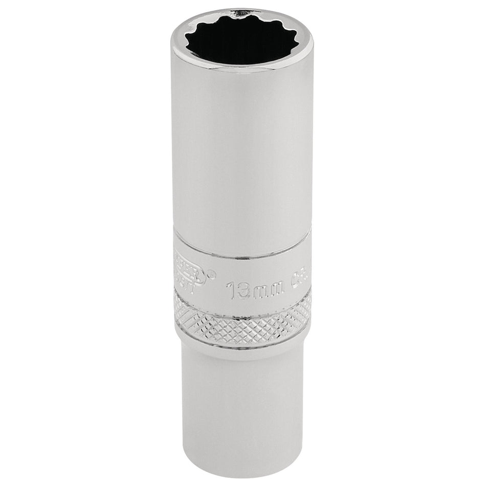 Draper 32823 HI-TORQ® 12 Point Deep Socket, 3/8" Sq. Dr., 13mm