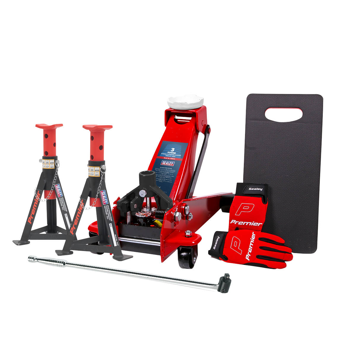 Sealey 3290CXCOMBO 3tonne Trolley Jack Combo