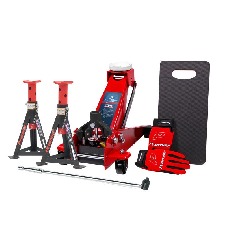 Sealey 3290CXCOMBO 3tonne Trolley Jack Combo