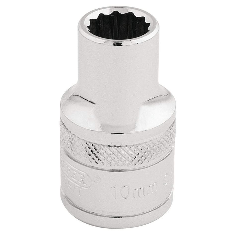 Draper 33093 HI-TORQ® 12 Point Socket, 1/2" Sq. Dr., 10mm