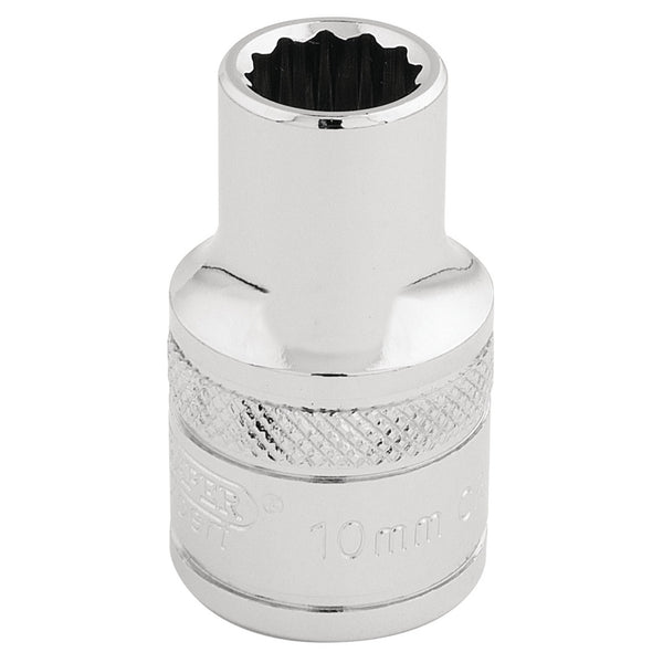 Draper 33093 HI-TORQ&#174; 12 Point Socket, 1/2" Sq. Dr., 10mm