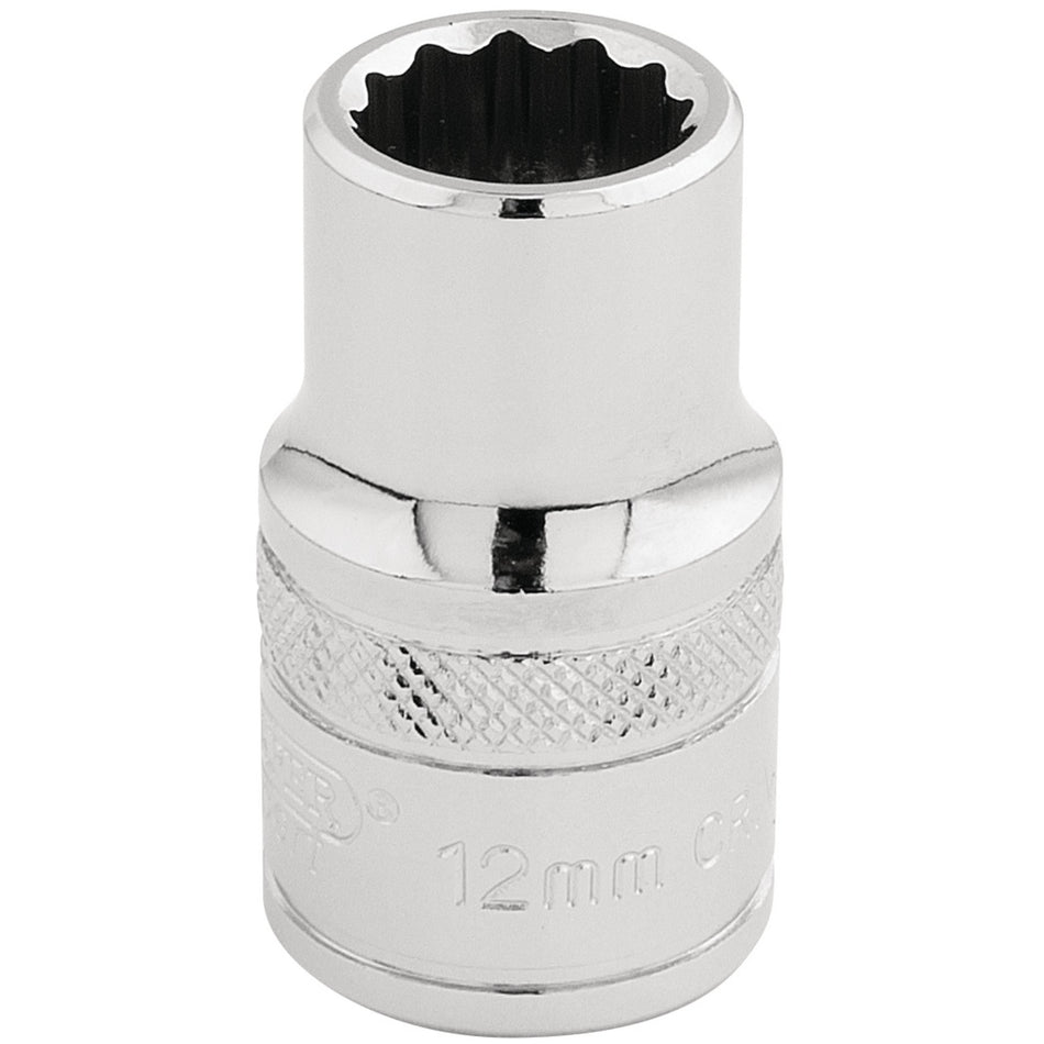 Draper 33097 HI-TORQ® 12 Point Socket, 1/2" Sq. Dr., 12mm
