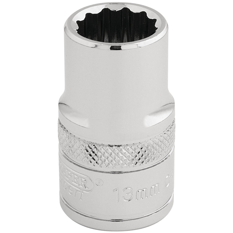 Draper 33105 HI-TORQ® 12 Point Socket, 1/2" Sq. Dr., 13mm