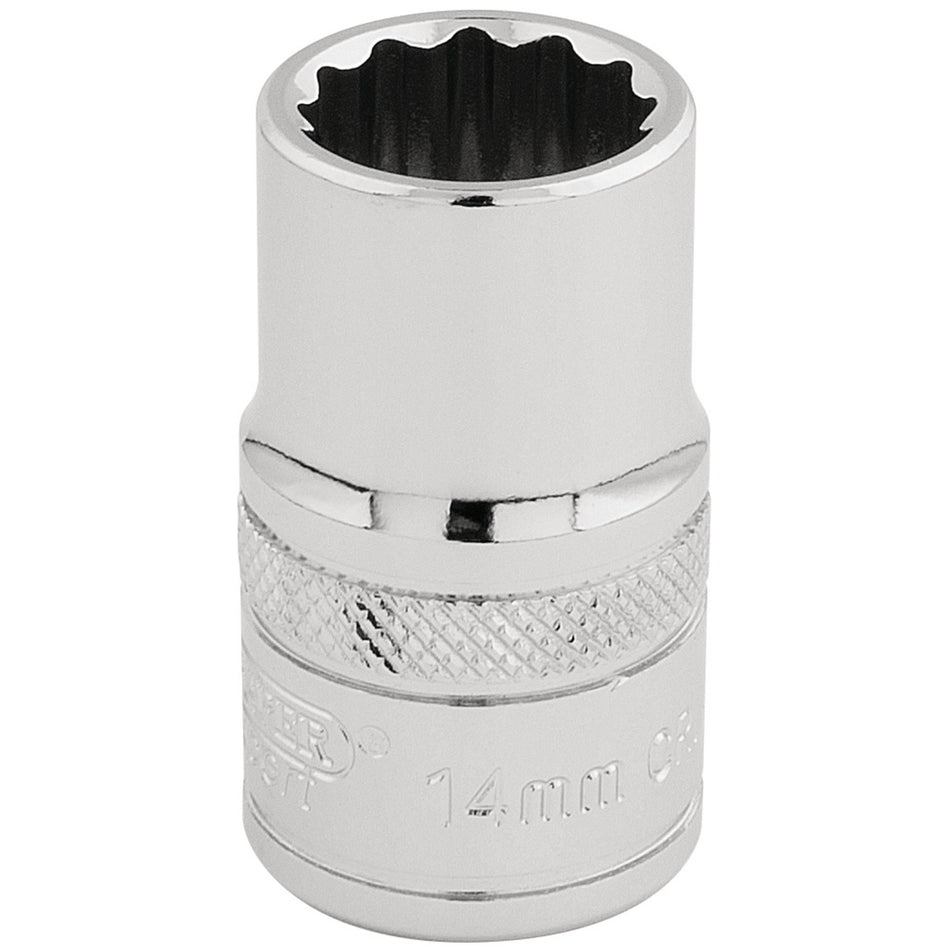 Draper 33125 HI-TORQ® 12 Point Socket, 1/2" Sq. Dr., 14mm