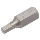 Draper 33326 5mm x 30mm Hexagonal 10mm Insert Bit for Mechanic's Bit Sets