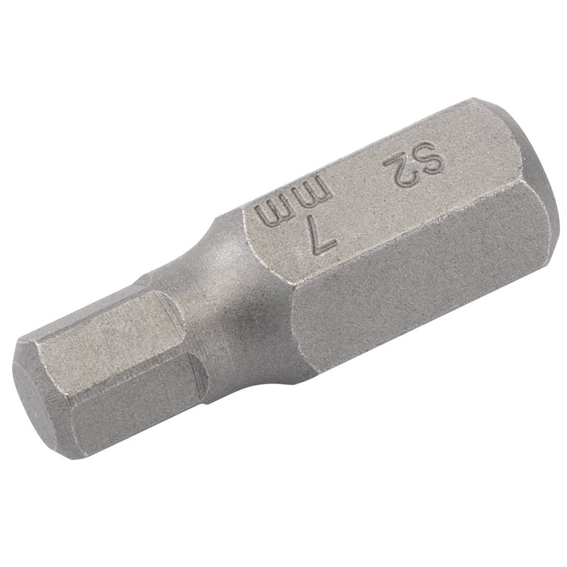 Draper 33328 7mm x 30mm Hexagonal 10mm Insert Bit for Mechanic's Bit Sets