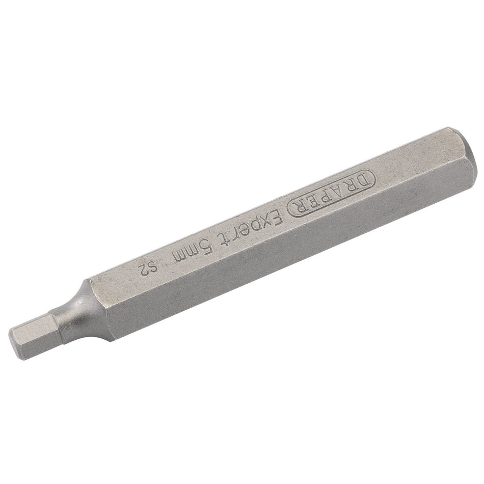 Draper 33333 5mm x 75mm Hexagonal 10mm Insert Bit for Mechanic's Bit Sets
