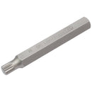 Draper 33346 M8 x 75mm Spline 10mm Insert Bit for Mechanic's Bit Sets