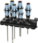 Wera 05032060001 3334/6 Screwdriver set, stainless and rack, 6 pieces