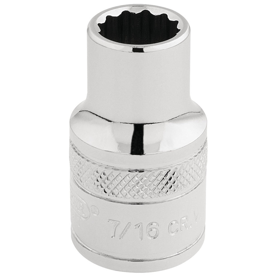 Draper 33600 HI-TORQ® 12 Point Socket, 1/2" Sq. Dr., 7/16"