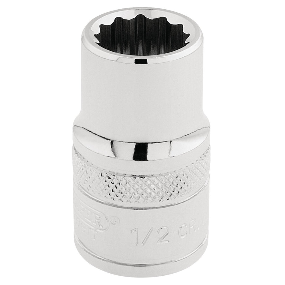 Draper 33608 HI-TORQ® 12 Point Socket, 1/2" Sq. Dr., 1/2"