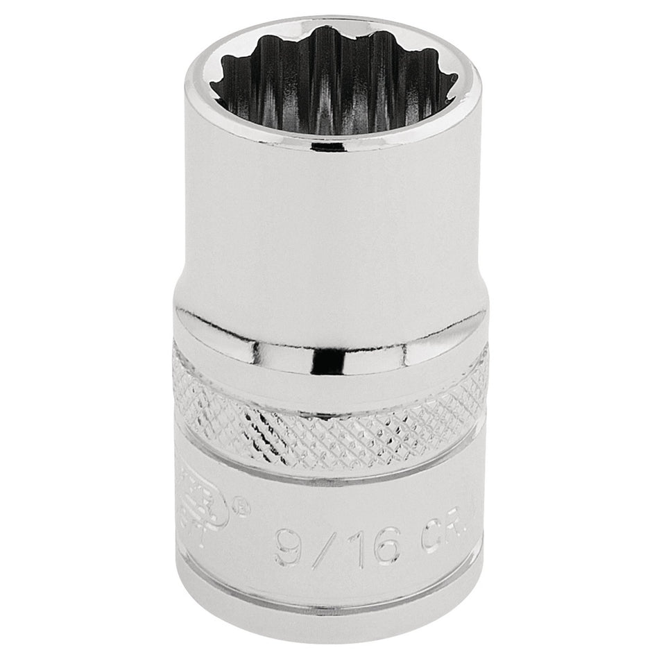 Draper 33609 HI-TORQ® 12 Point Socket, 1/2" Sq. Dr., 9/16"