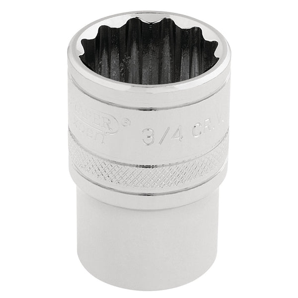Draper 33660 HI-TORQ&#174; 12 Point Socket, 1/2" Sq. Dr., 3/4"