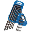 Draper 33716 Imperial Hex. and Ball End Hex. Key Set (10 Piece)