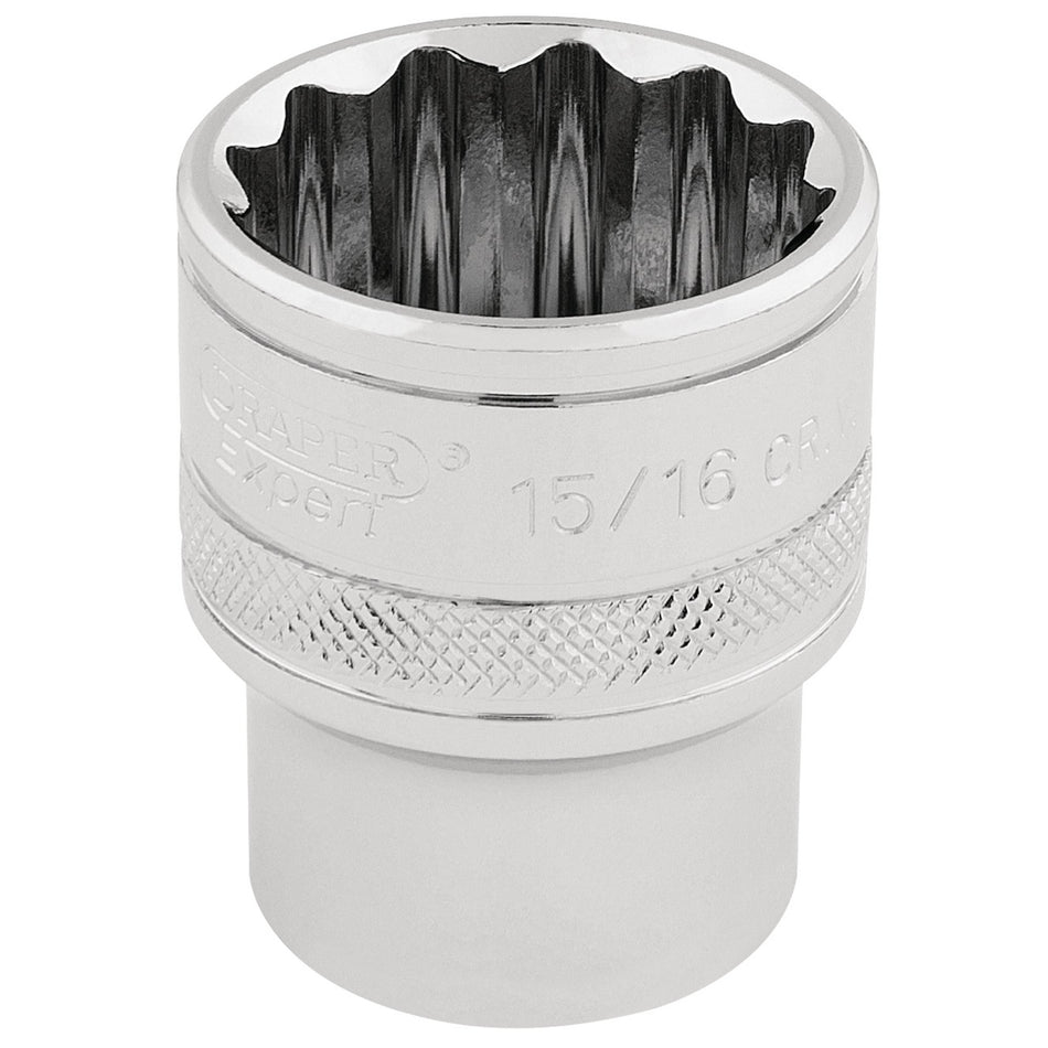 Draper 33724 HI-TORQ® 12 Point Socket, 1/2" Sq. Dr., 15/16"