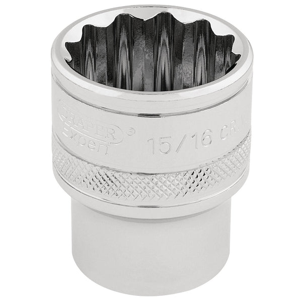Draper 33724 HI-TORQ&#174; 12 Point Socket, 1/2" Sq. Dr., 15/16"