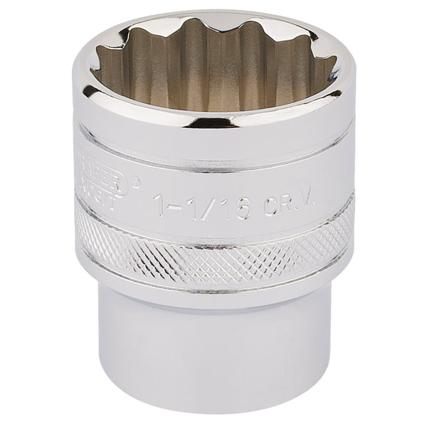 Draper 33726 HI-TORQ&#174; 12 Point Socket, 1/2" Sq. Dr., 1.1/16"