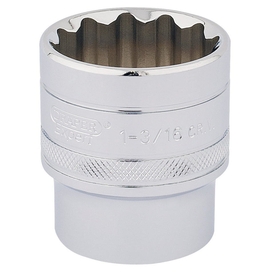 Draper 33728 HI-TORQ® 12 Point Socket, 1/2" Sq. Dr., 1.3/16"