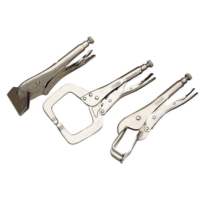 Draper 33836 Self Grip Clamp Kit (3 Piece)