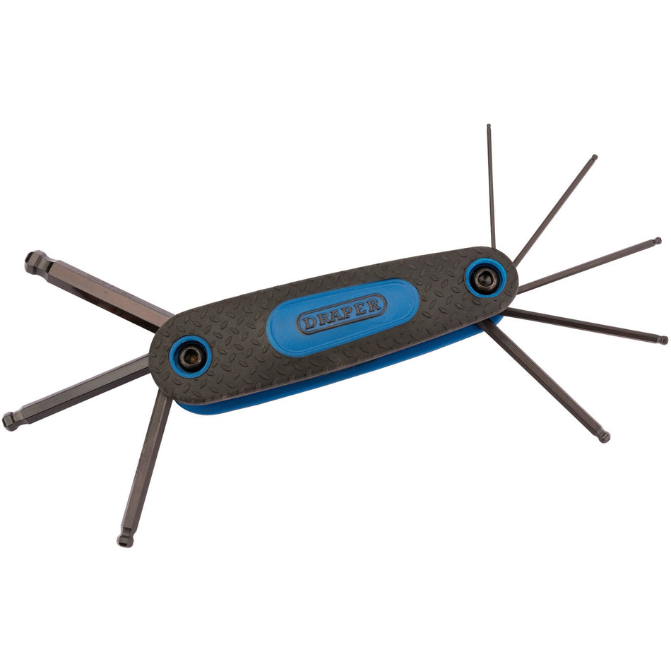 Draper 33837 Ball End Metric Hex. Key Set (8 Piece)