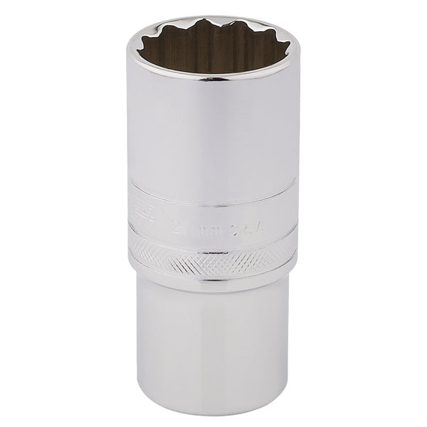 Draper 33841 HI-TORQ&#174; 12 Point Deep Socket, 1/2" Sq. Dr., 27mm